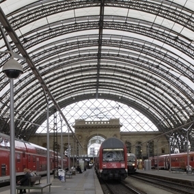 Главный вокзал в Дрездене, Германия