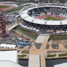 الحديقة الأولمبية وتصميم البنية الأساسية في كافة أنحاء الموقع، لندن